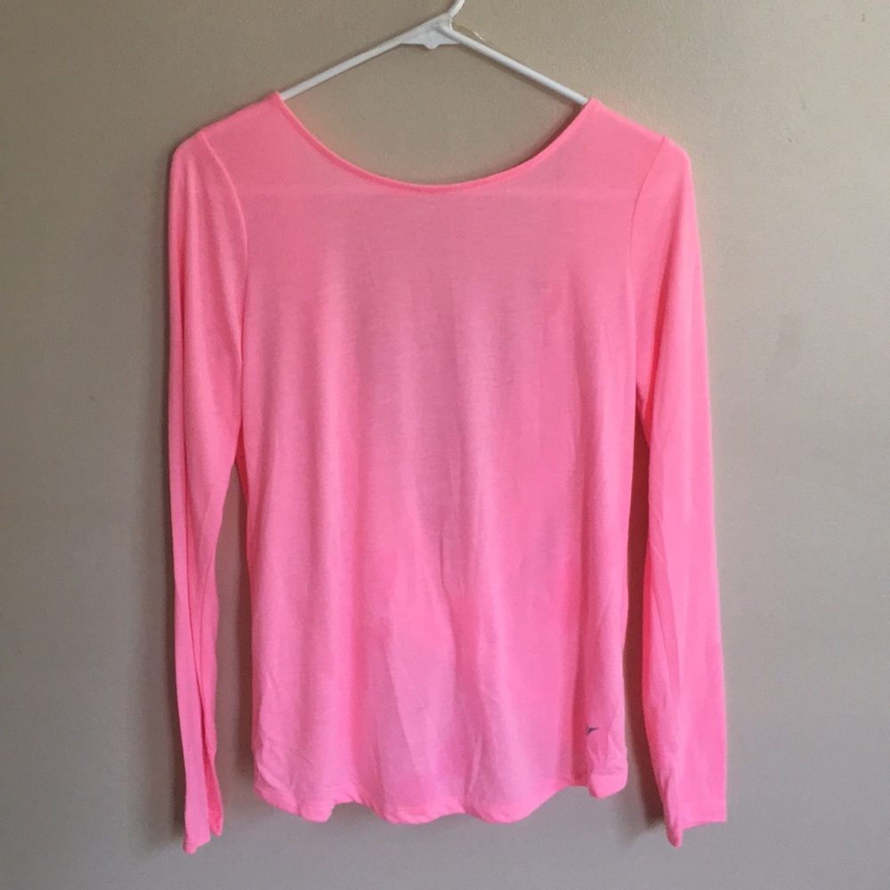 Bright Pink Old Navy Go Active Cross-Back Top